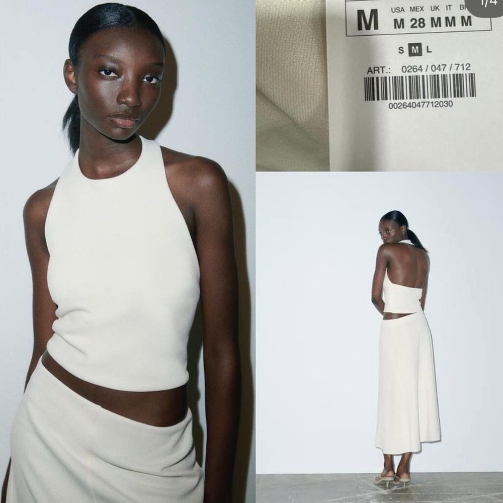 Zara halter top size S